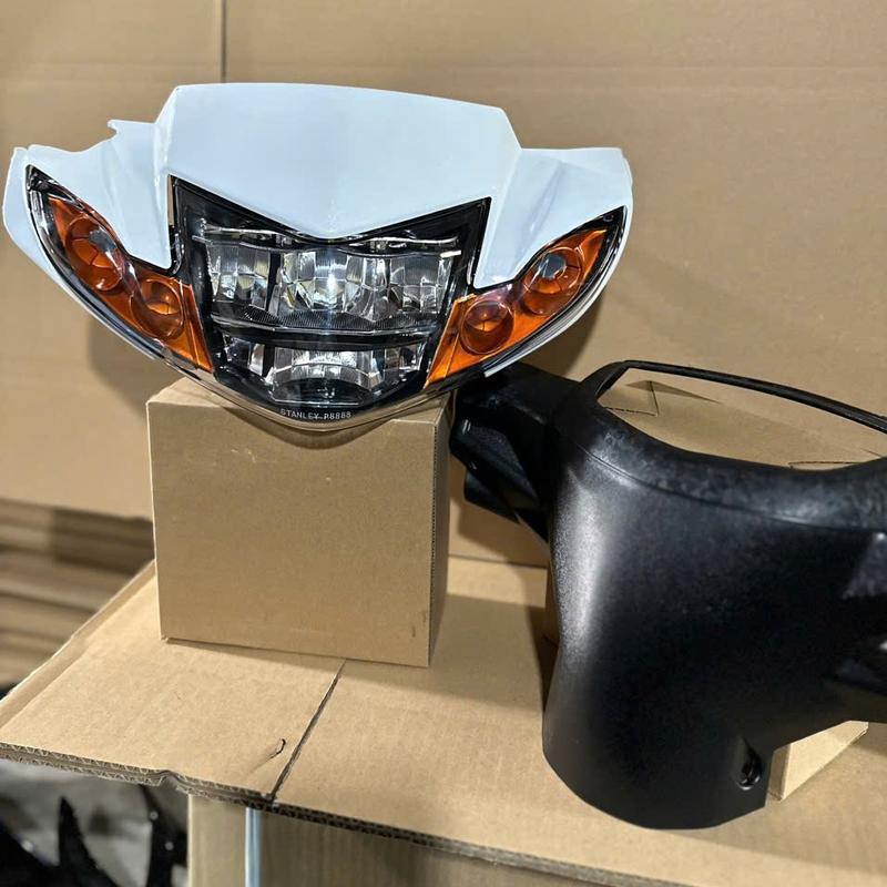 ĐẦU ĐÈN 2 TẦNG KIỂU ZINPAT(kèm chân h4-cặp bóng demi) dùng cho xe sirius 50-110