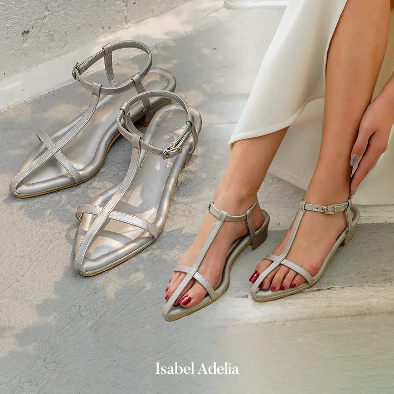 Isabel Adelia TANSY Heels Tali Wanita Sepatu Kondangan Elegan Hak Tahu 3 cm Kekinian Korean Style 5