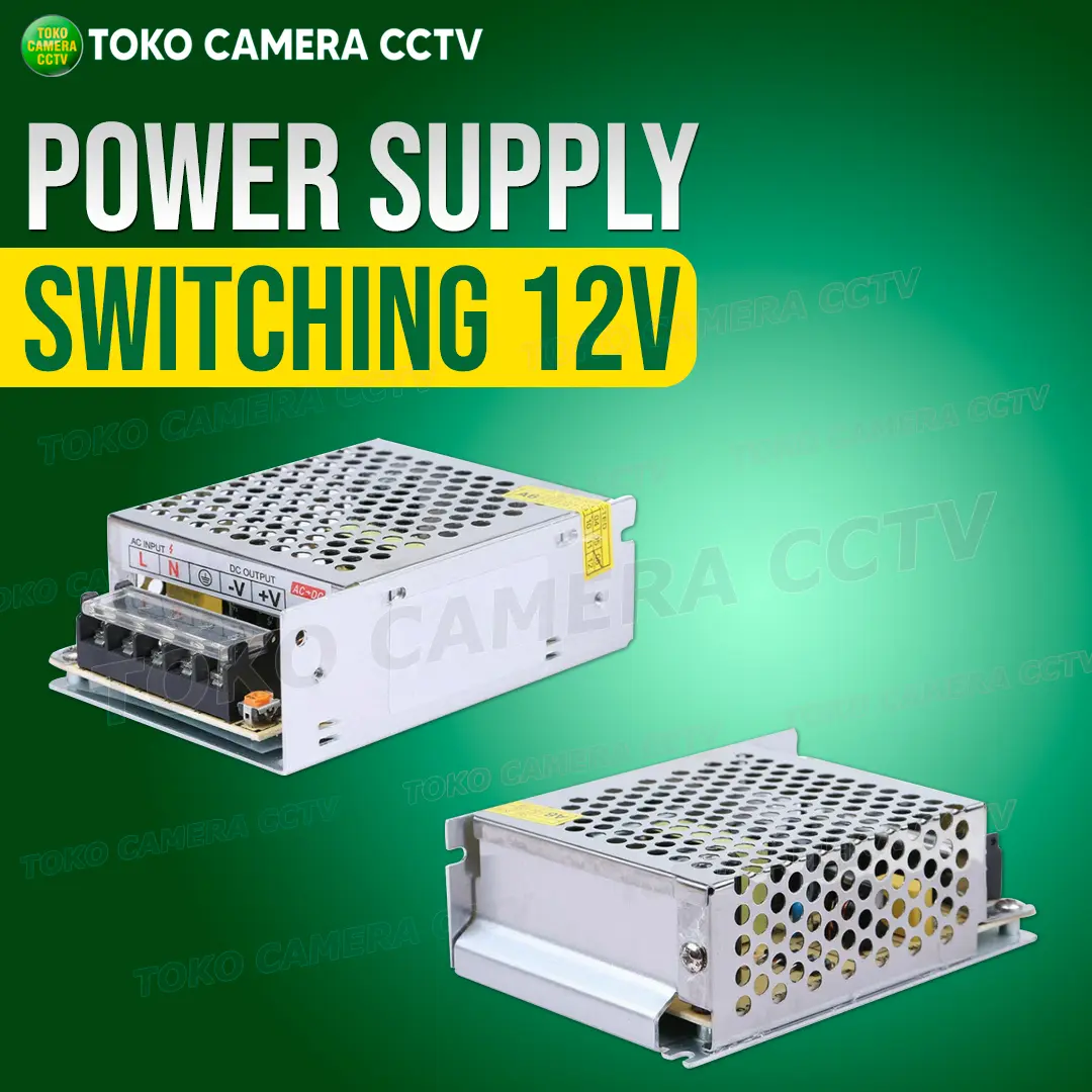 POWER SUPPLY PSU KAMERA CCTV JARING SWITCHING DC 12V 1A