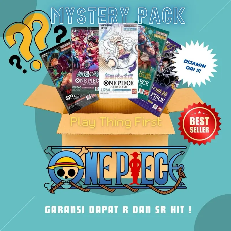 MYSTERY PACK TCG ONE PIECE GARANSI HIT R DAN SR 0