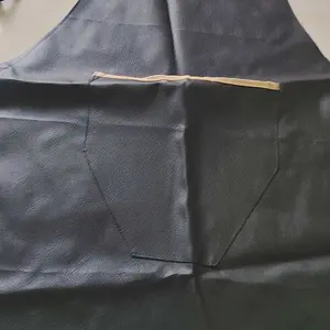 Celemek Anti Air dan Anti Minyak Size Standar 80x60 cm Bahan Kulit Sintetis PVC Apron Premium dengan Tali Pinggang dan Kunci Sodok