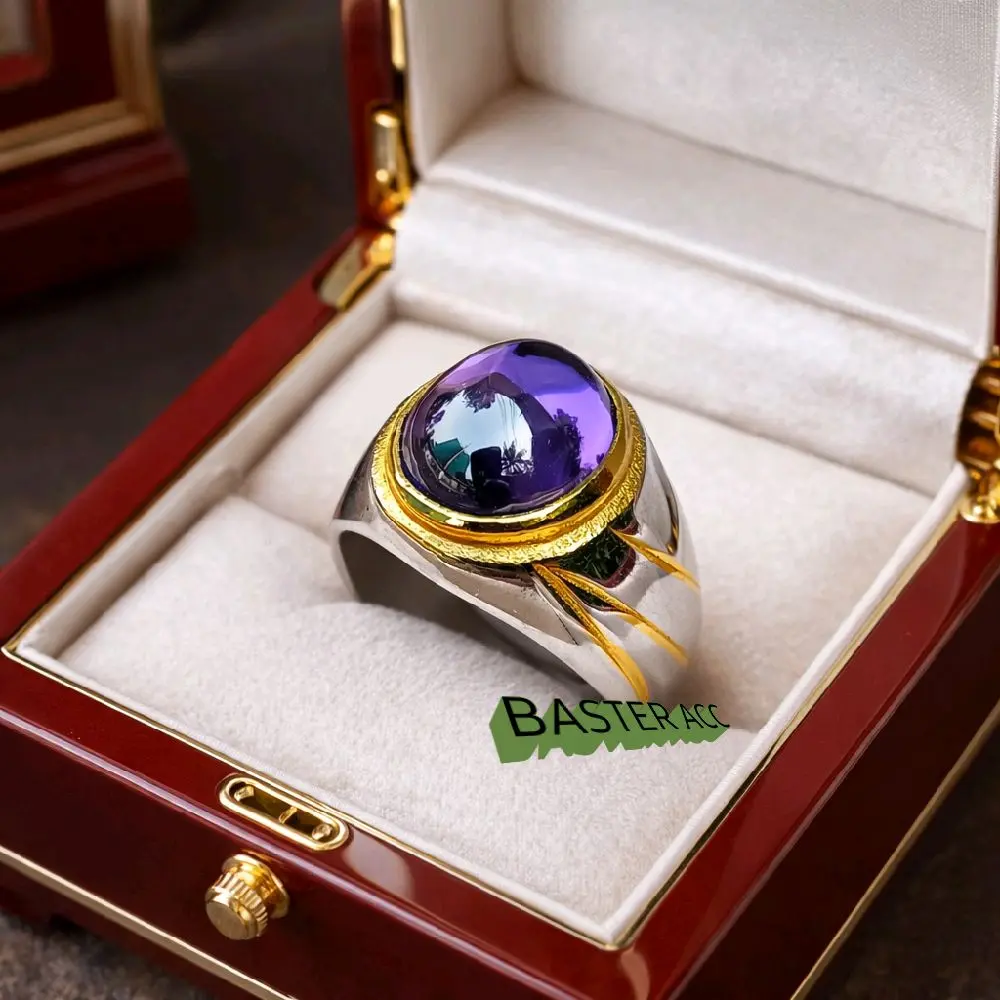 CINCIN BATU KECUBUNG UNGU SIAP PAKAI