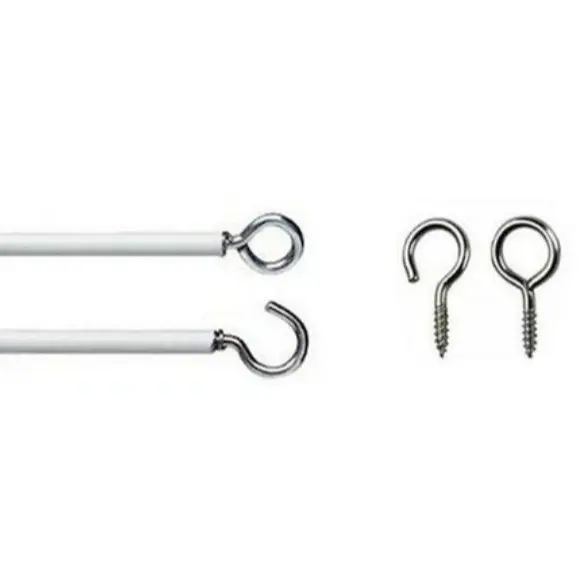 (1pcs) HOOK SCREW / Skrew Kayu/ Skrew Langsir / Screw Hook Eye For Curtain Spring