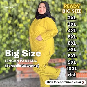 READY BIG SIZE!! JUMBO LENGAN PANJANG / Baju OK Lengan Panjang/ Baju Jaga / Baju Scrub / Baju OKA / Seragam Medis