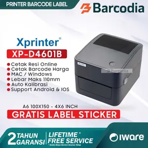 PRINTER BARCODE THERMAL / LABEL PRINTER XPRINTER XP-4601 USB LAN