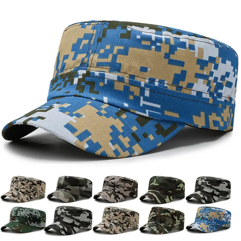 Camouflage Baseball Cap Men Women Flat Caps Outdoor Sports Hiking Sunhat Sun Caps