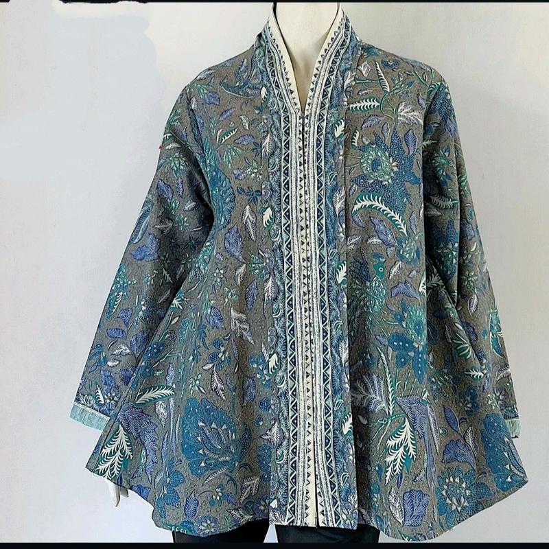 Atasan Batik Wanita modern motif 3 negri series- Blouse batik wanita - Blouse batik modern 5