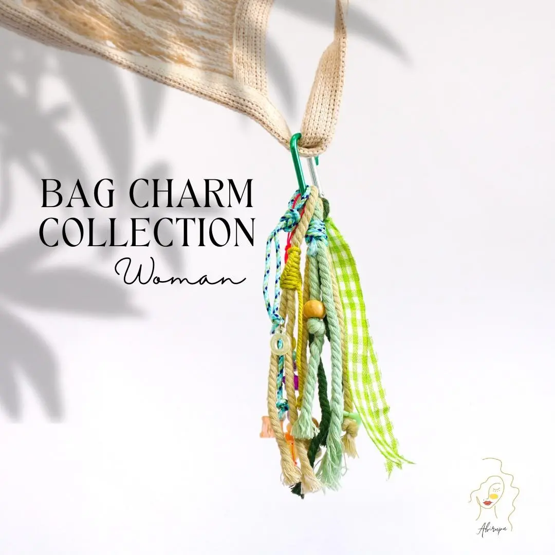 Bag Charm gantungan kunci gantungan tas macrame keychainn