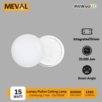 Gambar MEVAL Lampu Plafon LED Ceiling Lamp Cahaya Putih 6000K - 8W/15W/20W - Cembung, 8 Watt dari MEVAL ID Kota Tangerang 2 Tokopedia