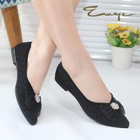 Gambar Emye - Sepatu Balet Wanita Flat Shoes Wanita Brukat Tulledot Brokat Ballet Teplek Hitam Karet - Hitam, 36 dari Emye_NEW Kab. Bogor 1 Tokopedia