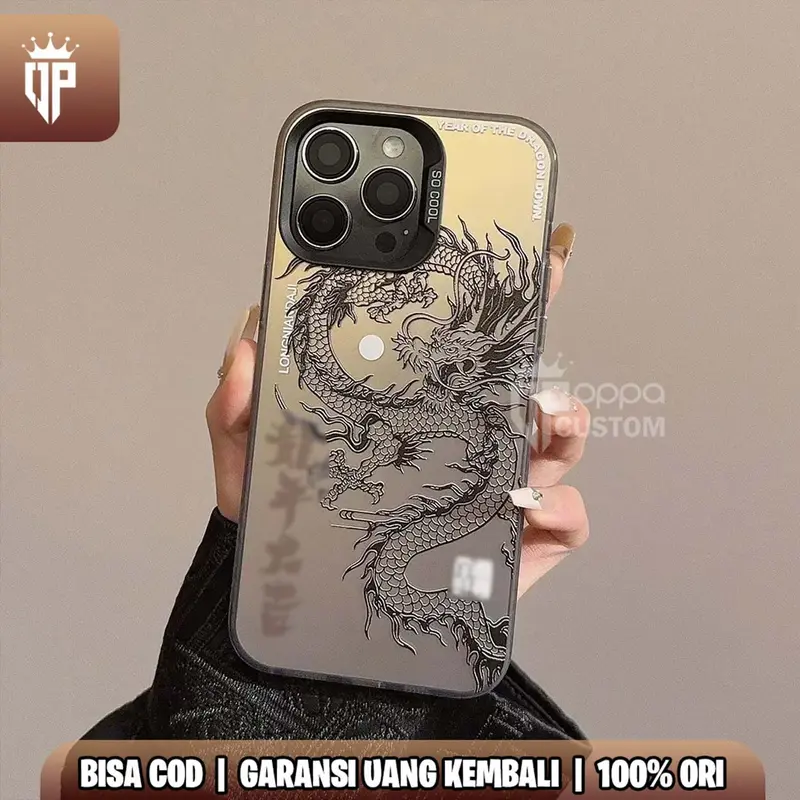 SOFTCASE Premium Laser Matte Hard Casing HP CASE DRAGON DOWN FOR ALL TYPE - LUNAR YEAR OPPA CUSTOM 3