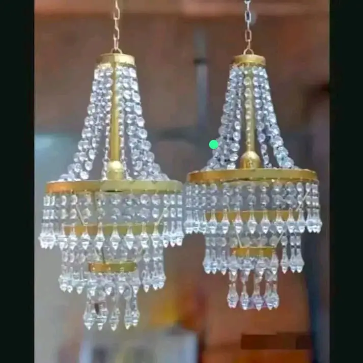 lampu gantung kristal dekorasi, lampu hias dekorasi Akrilik Besi