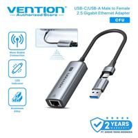 Gambar Vention 2in1 USB-C USB-A to 2.5G Ethernet Adapter LAN RJ45 OTG NAS PC Laptop  CFU dari Vention Authorized Medan Kota Medan 1 Tokopedia