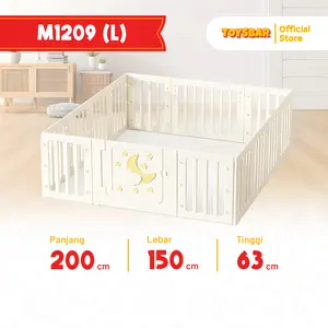 Pagar Bayi Motif Bulan M1209 – Baby Fence Kokoh & Aman, Ukuran S/M/L, Mainan Anak SNI