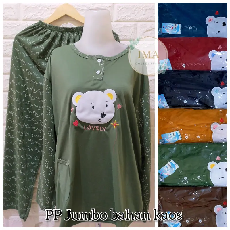 PAKET 3 PCS PP JUMBO / CELANA PANJANG LENGAN PANJANG / PAKET GROSIR MURAH 3