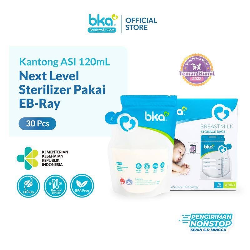 Kantong ASI BKA 120ml isi 30 Pcs/Box - Plastik ASI Double Thermal Sensor Technology 0