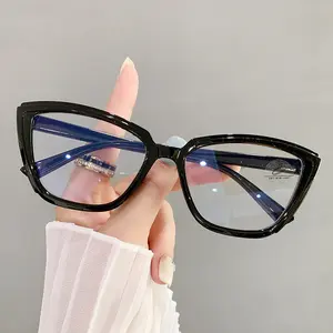 Kacamata Anti Radiasi Cat Eye  Bingkai Besar Trendy Modern Wanita | Temaram