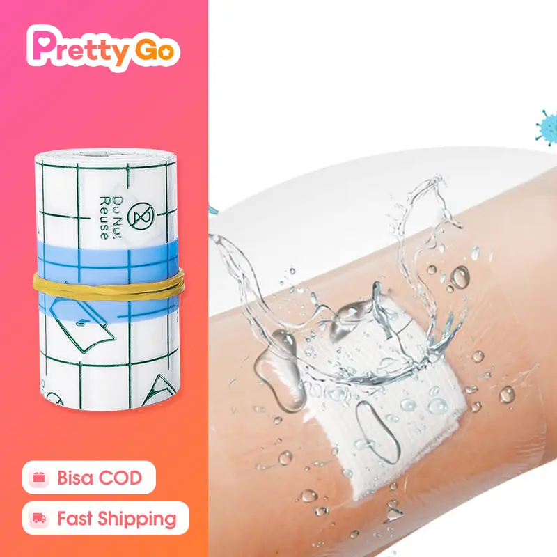 Transparent Film Dressing Roll 5/10m  Pita Medis Anti Air Plester PU Film Dressing Pita Medis Anti Air Tahan Air Luka Plester 0