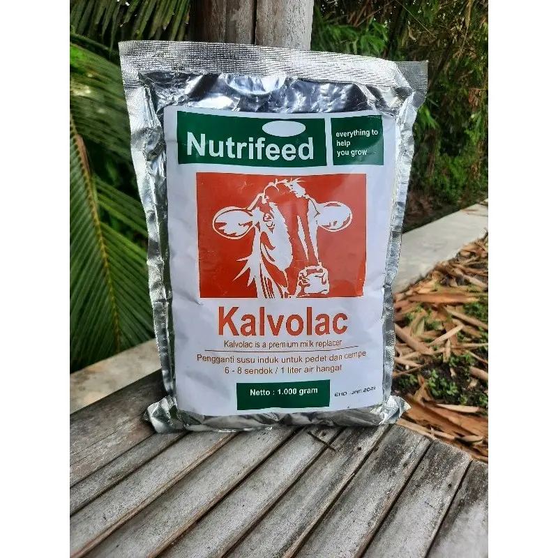 SUSU KALVOLAC 1KG NUTRIFEED SUSU PENGGANTI INDUK SAPI PEDET & KAMBING CEMPE ANTI DIARE MENCRET