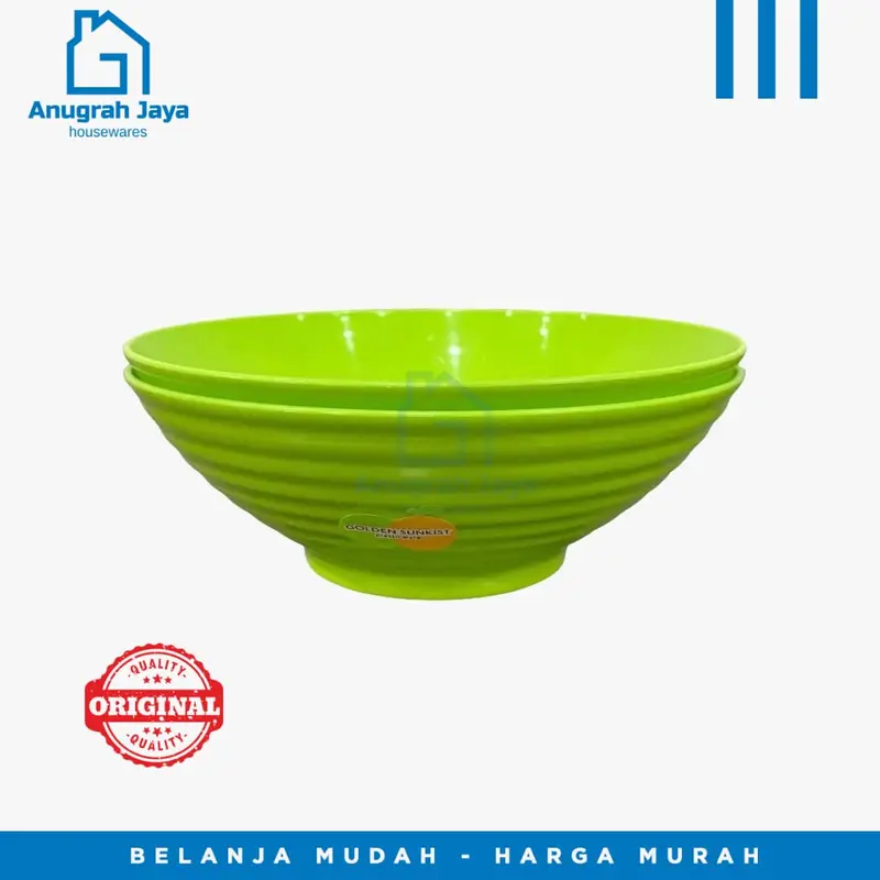 MANGKOK MIE BULAT HIJAU MMB-7019 H GOLDEN SUNKIST 0