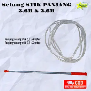 Selang stik panjang 3,6m & 2,6m (selang saja)
