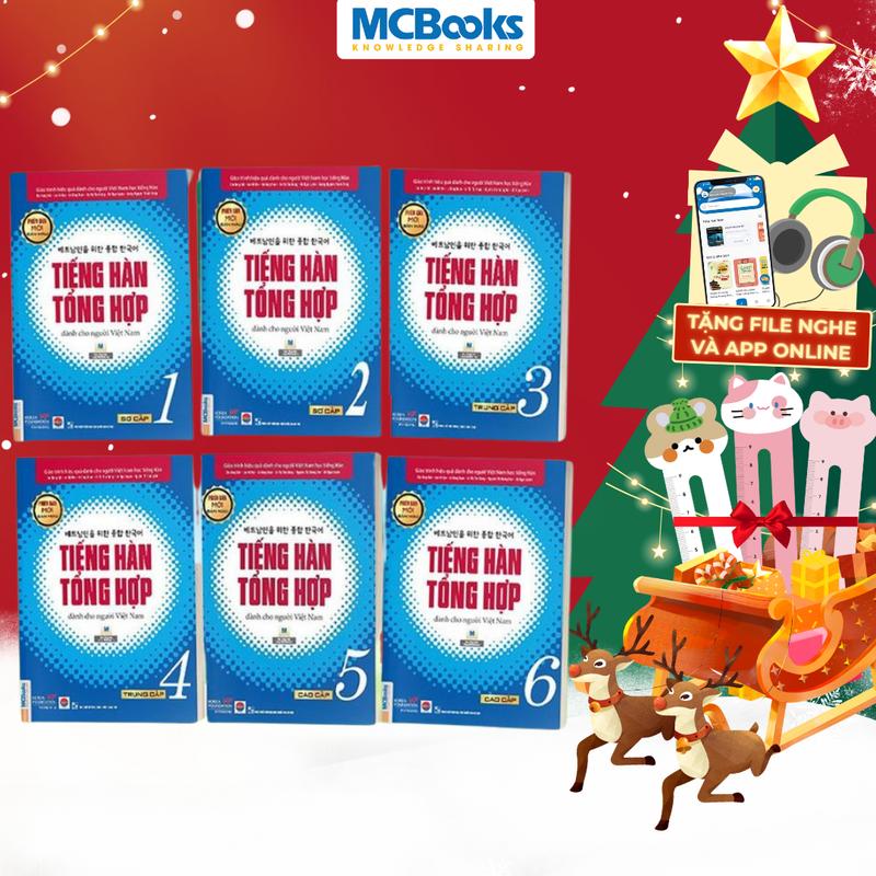 Sách Combo Tiếng Hàn Tổng Hợp Dành Cho Người Việt Nam Tập 1-6 - Giáo Trình Kèm Sách Bài Tập