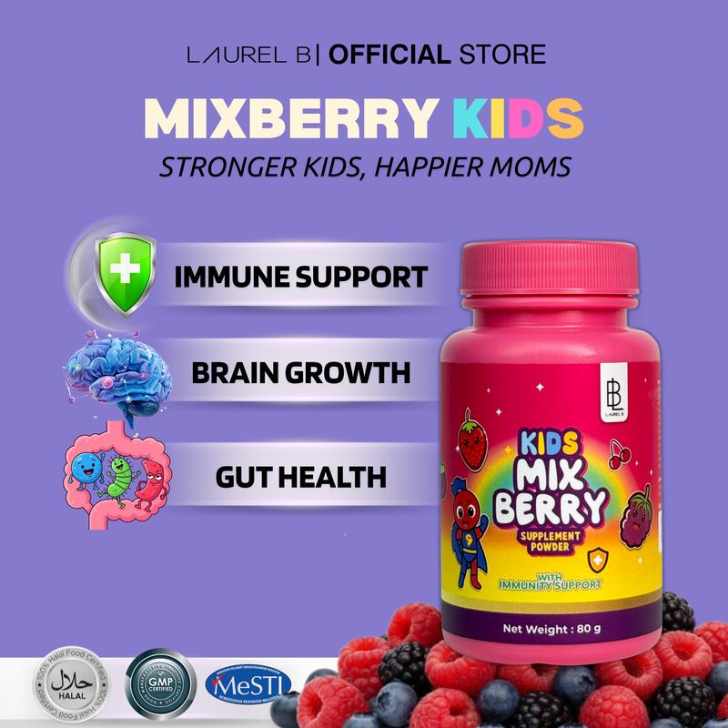 Mixberry Kids 80g (Boost Immune System, Brain Growth & Clarity ...