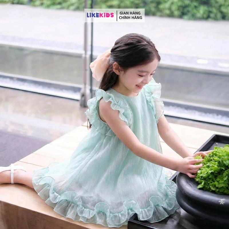 ĐẦM váy cho bé gái kiểu dáng BÈO LikeKids V21