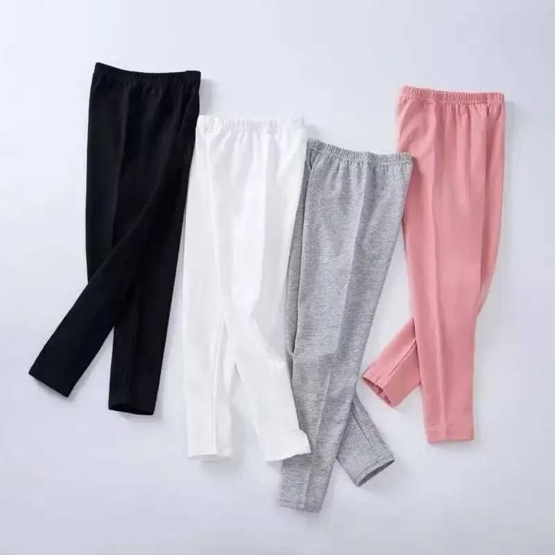 Celana Legging Polos Anak Perempuan Bahan Rayon Spandex Usia 1-12 Tahun Lovely Golden - Hitam, S (1-2 Th)