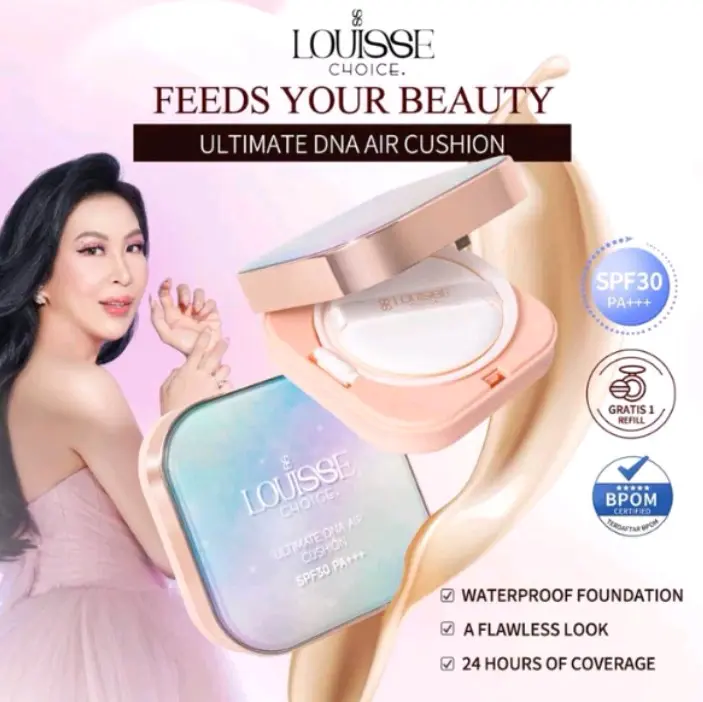 CUSHION BUY 1 GET 1 REFIL || LOUISE CHOICE | DNA SALMON || SPF 30 PA +++ 0