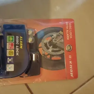 Alarm Gembok Motor Anti Maling Disc Lock Kunci Rem Cakram Waterproof Bahan Metal Kuat Aman Tahan Air & Serbaguna