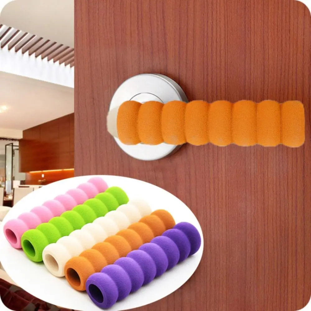 Elastic EVA Door Knob Cover Spiral Door Handle Stopper Door Handle Protector Bedroom