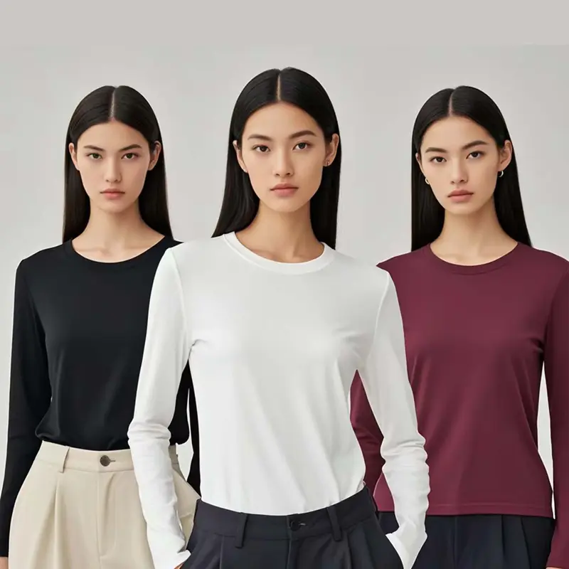 BAJU WANITA BAJU KAOS LENGAN PANJANG SLIM FIT / T SHIRT LONG SLEEVE SLIM FIT / KAOS HIJAB FRIENDLY 6