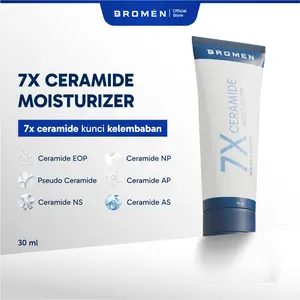 BROMEN 7X CERAMIDE MOISTURIZER 30g | SKINCARE PERAWATAN WAJAH COWOK | KRIM PELEMBAB MUKA PRIA