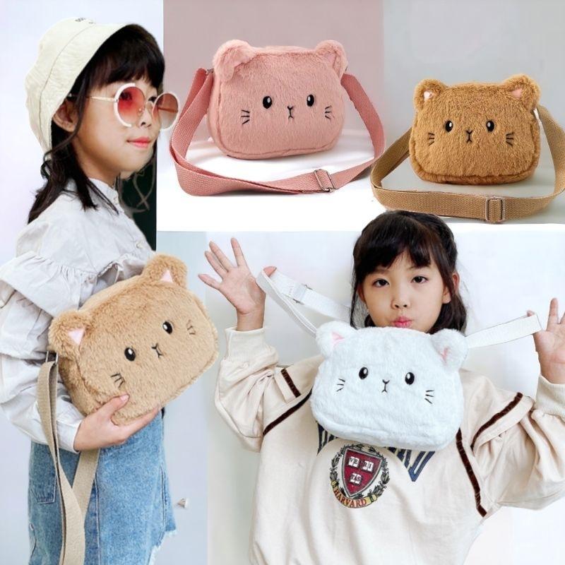 tas selempang anak perempuan lucu karakter kucing 0