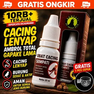 SEMPATI Suplemen Cacing Burung Murai Kacer Lovebird Kenari Anis Cendet Burung Kurus Lesu Nafsu Makan Turun