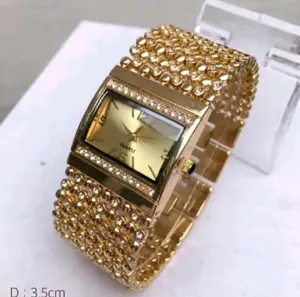 Jam Tangan Wanita Rantai Besar Merica Permata Fashion Kekinian Tahan Karat Gratis Batre Cadangan - Watches Aksesoris (Bisa Cod)
