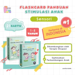 Lili Play Learn - Flashcard Stimulasi Sensori Anak 1-5 Tahun (20 Kartu Aktivitas Interaktif Mencegah Keterlambatan Perkembangan & Meningkatkan Sensori Anak)