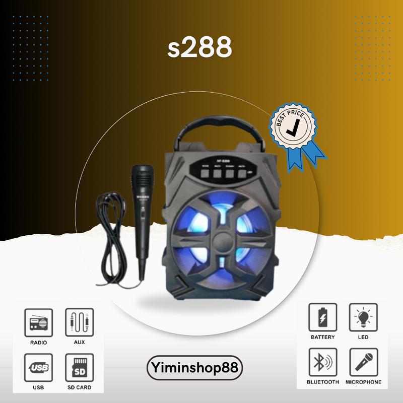s288 Speaker Blothooth Karaoke free Mic 0