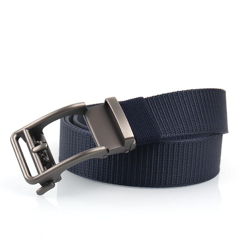 Product Introduction of Canvas belt men&#39;s automatic buckle belt young and middle-aged business casual versatile Korean style trendy student military training belt 10