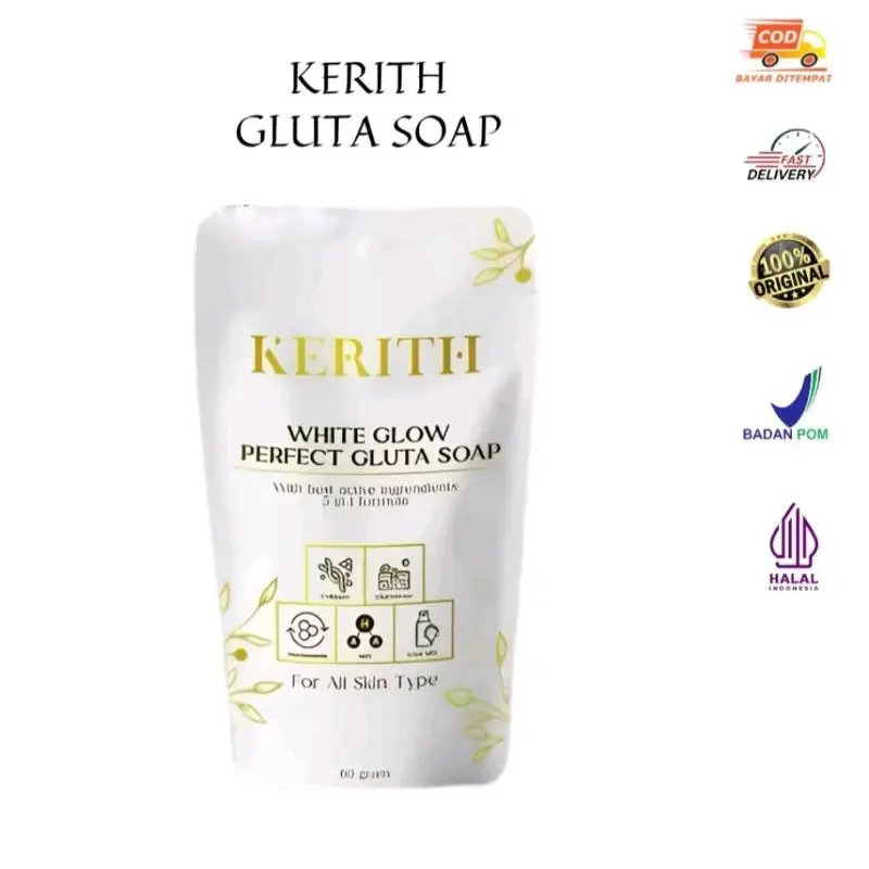 (BPOM) White Glow Perfect Gluta Soap by Kerith 60g 4