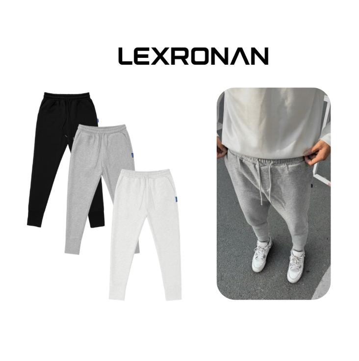 Quần Jogger Trơn Nam LEXRONAN – Jogger Nỉ 2 Da Dày Dặn, Form Ôm Chân, Co Giãn, Mặc Ấm, Dễ Phối Đồ #JG01