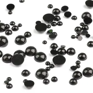 Beadia 10-500pcs Manik Mata Bulat 3-20mm - Bahan Craft Mainan Anak, DIY Aksesoris Boneka | Tahan Lama & Aman untuk Anak