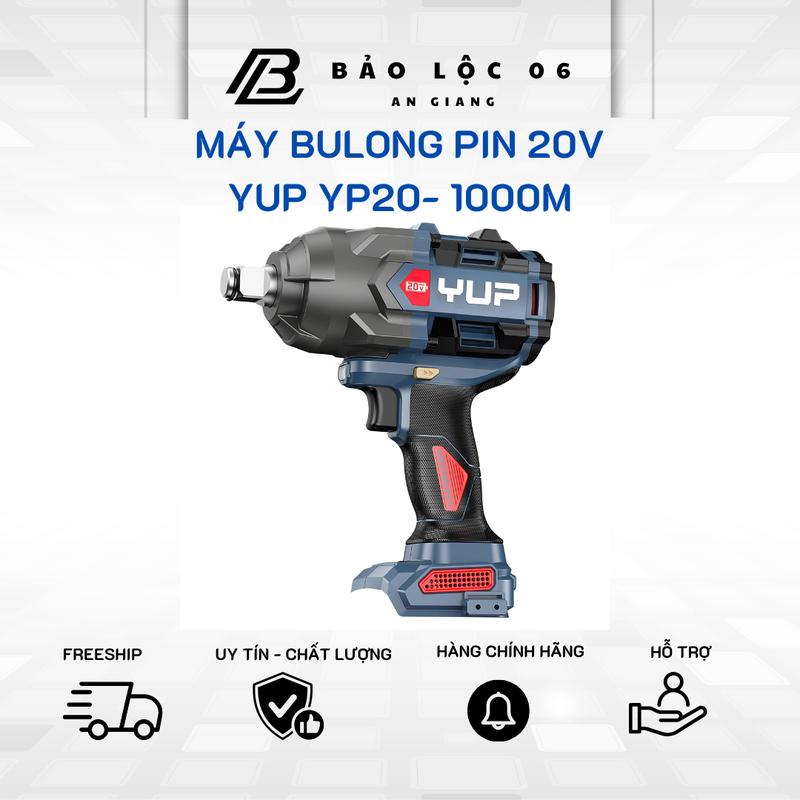  MÁY SIẾT BULONG XE TẢI YUPAI YP-IW1000M LỰC SIẾT 1000N.M - ĐẦU 3 4 có tặng kèm trục T chuyển đổi sang đầu 1 2 