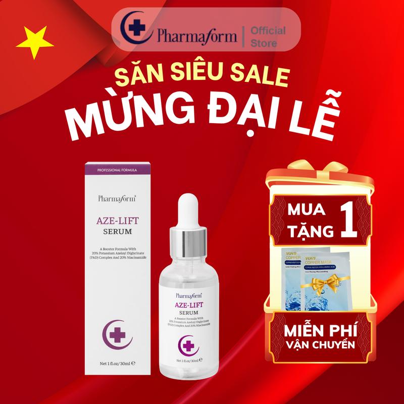 [NSX] SERUM AZE LIFT PHARMAFORM - Tinh chất kiểm soát dầu nhờn, thu nhỏ lỗ chân lông và giảm mụn