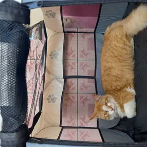 ME Kandang Lipat Tenda Hewan Peliharaan kucing Pagar Tenda Lipat Portabel Dengan 6 Panel ,Untuk Kucing Anjing Portable tenda kucing lipat