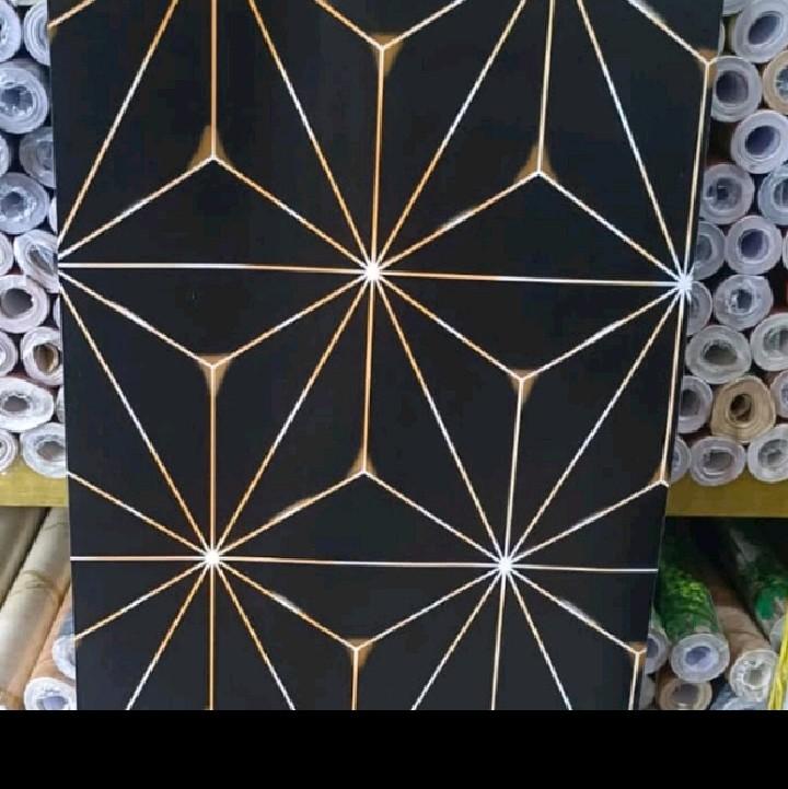 COD Wallpaper Sticker Dinding Kristal 3D Ungu Biru Kuning Dekorasi Ruangan Ruang Tamu Kamar Tidur Elegan Aesthetic Mewah Terjangkau motif 7