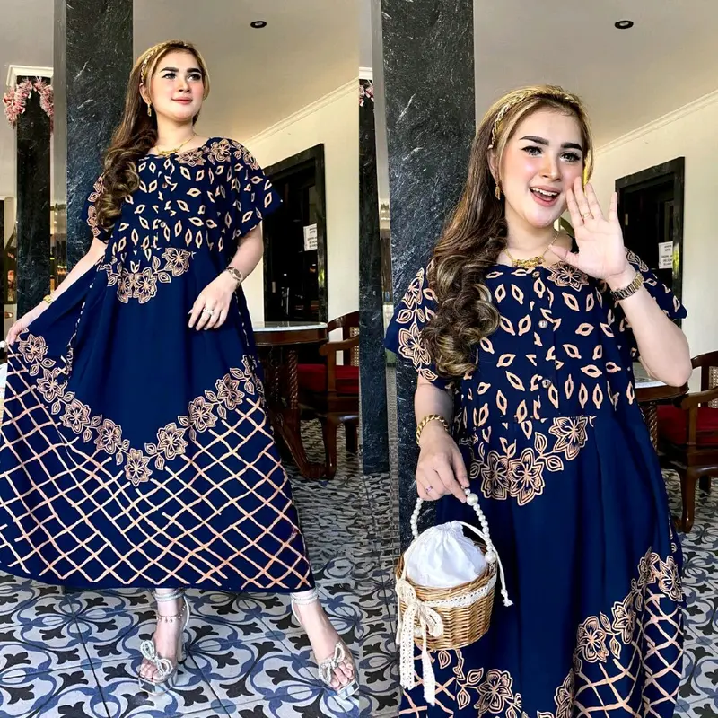 Daster Chibi Viral Daster Rayon Premium Daster Kekinian Daster Jumbo Busui Kancing Lembut Nyaman Menyusui 0