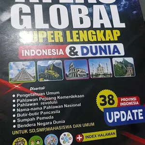 Atlas Super Lengkap Indonesia & Dunia Edisi Terlengkap & Edisi Terbaru