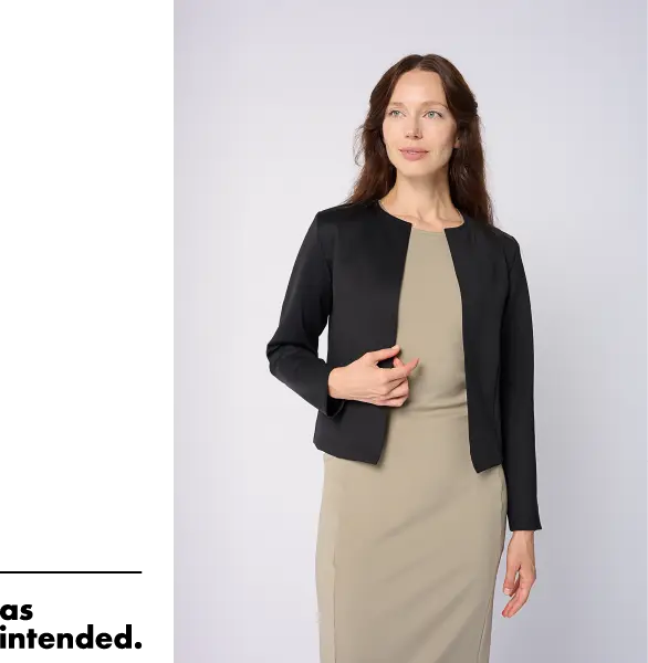 DONA Business Cropped Jacket in Black [Voucher]